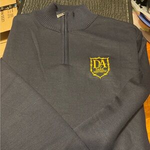 DA Crest Quarter-Zip Sweater — Dark Aesthetic Collection (2X)